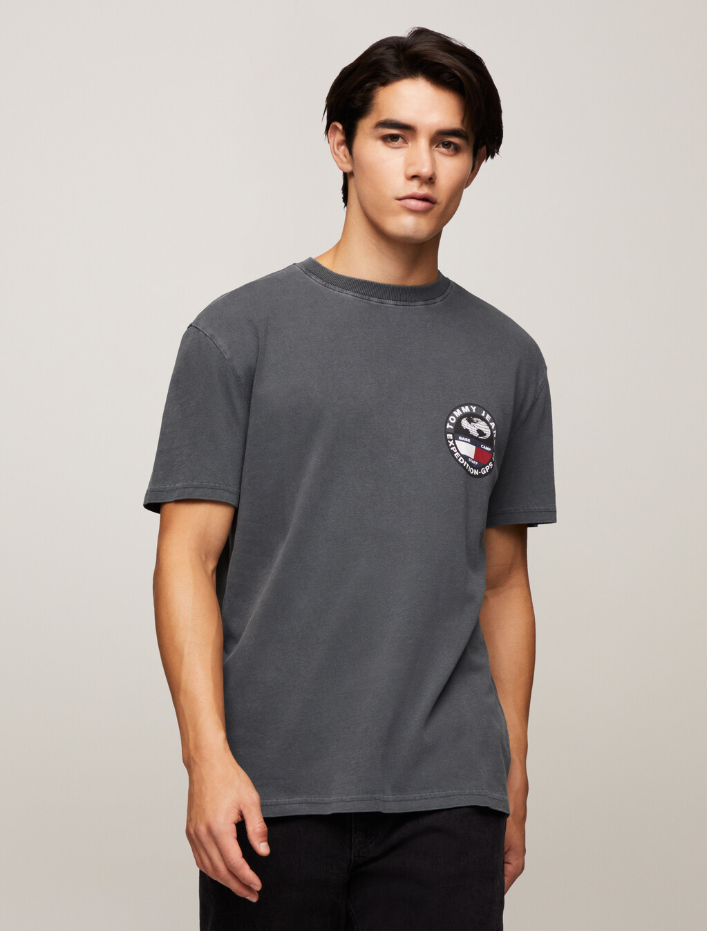 Compass Graphic T-Shirt, New Charcoal, hi-res