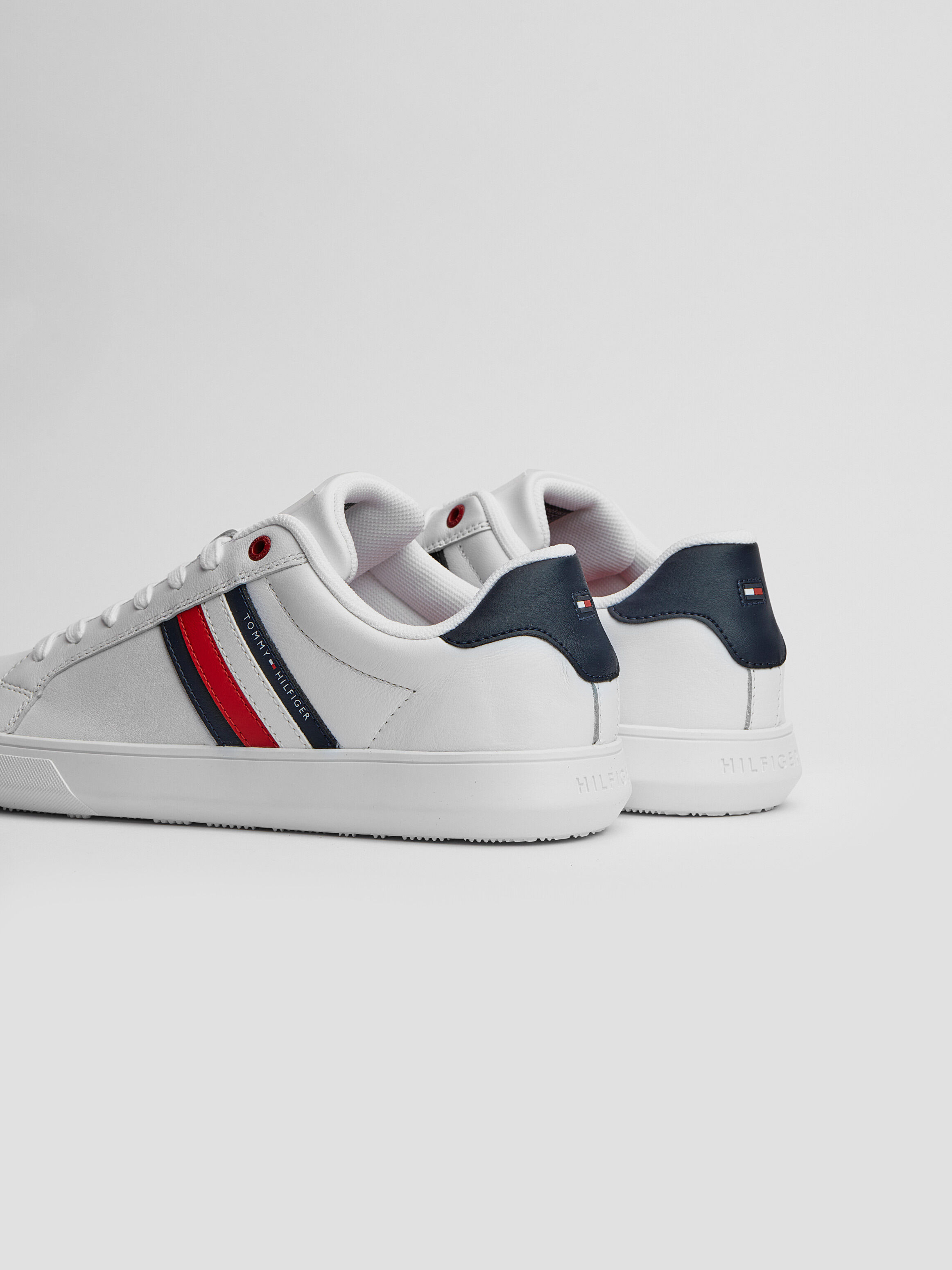Essential Leather Cupsole Trainers Tommy Hilfiger Taiwan