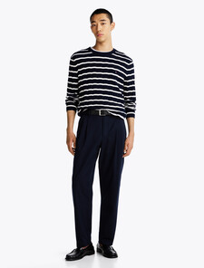 Classics Cable Knit Relaxed Fit Jumper, Desert Sky / Ivory Petal, hi-res