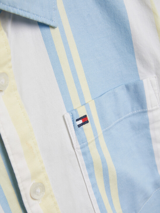 Block Stripe Short Sleeve Shirt
