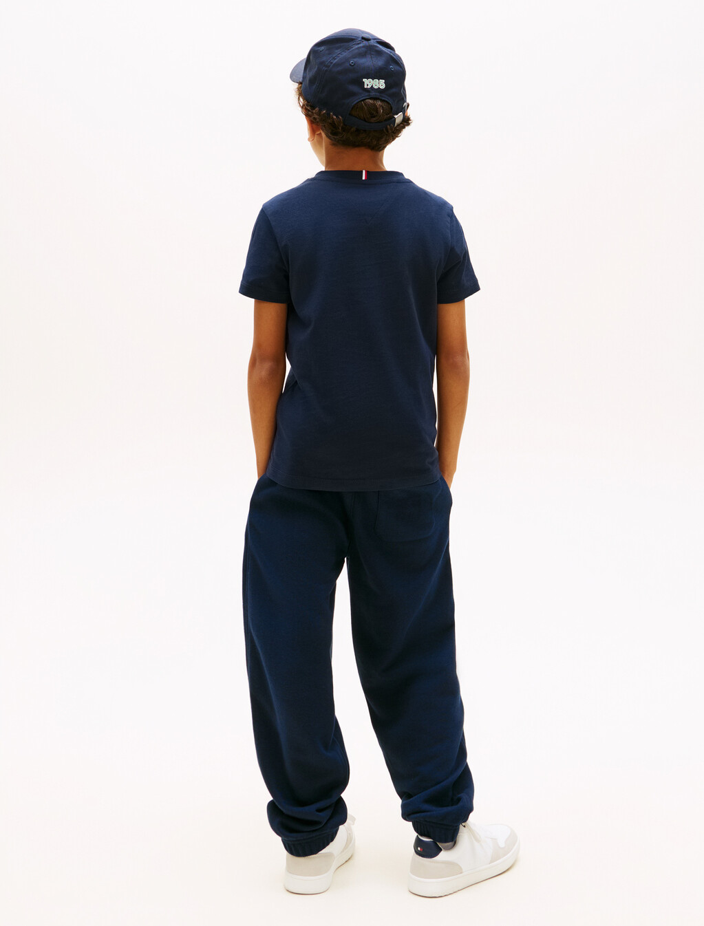 Logo Crew Neck Jersey T-Shirt, Dark Night Navy, hi-res