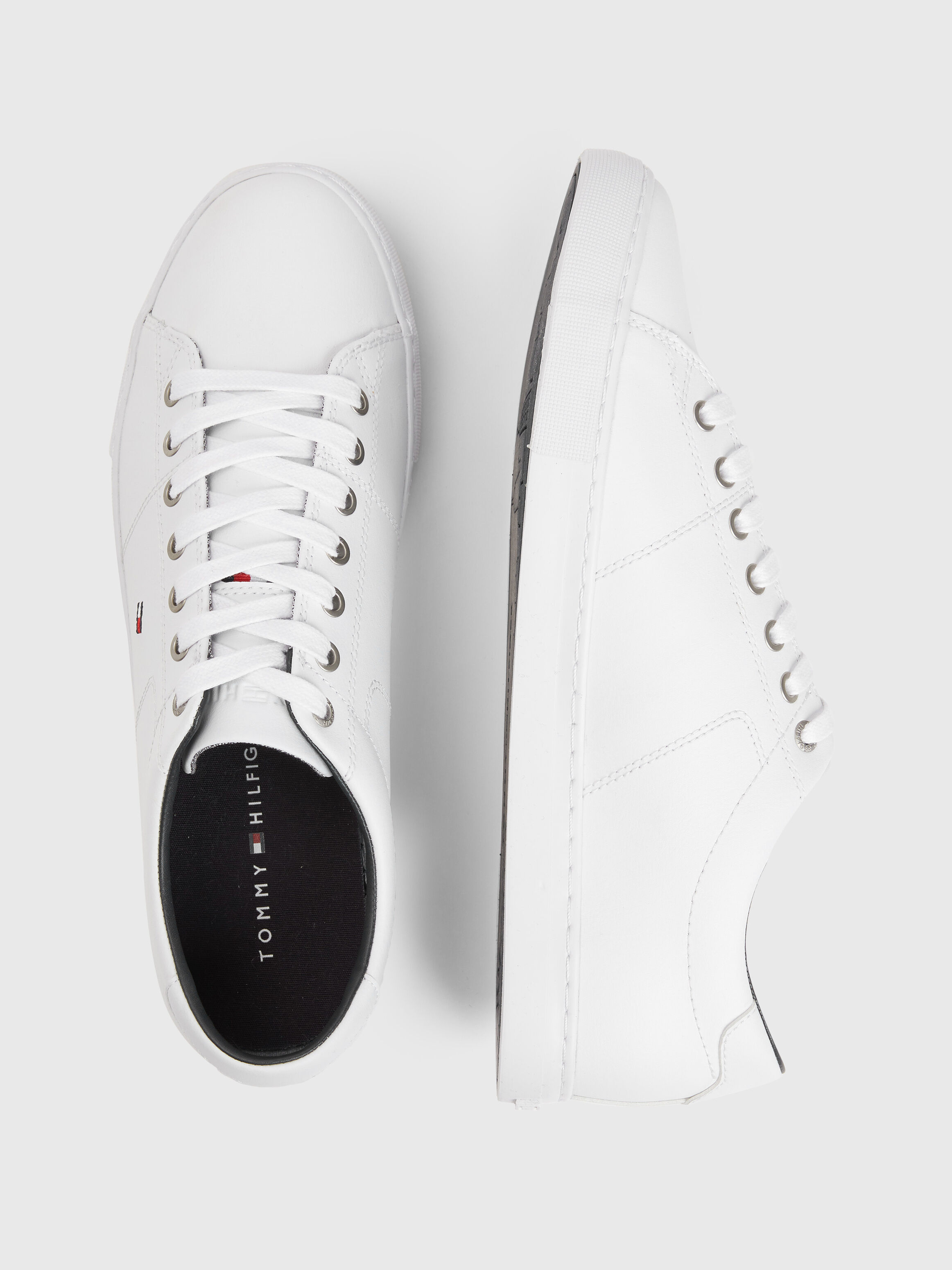 Tommy hilfiger essential leather trainers new arrivals