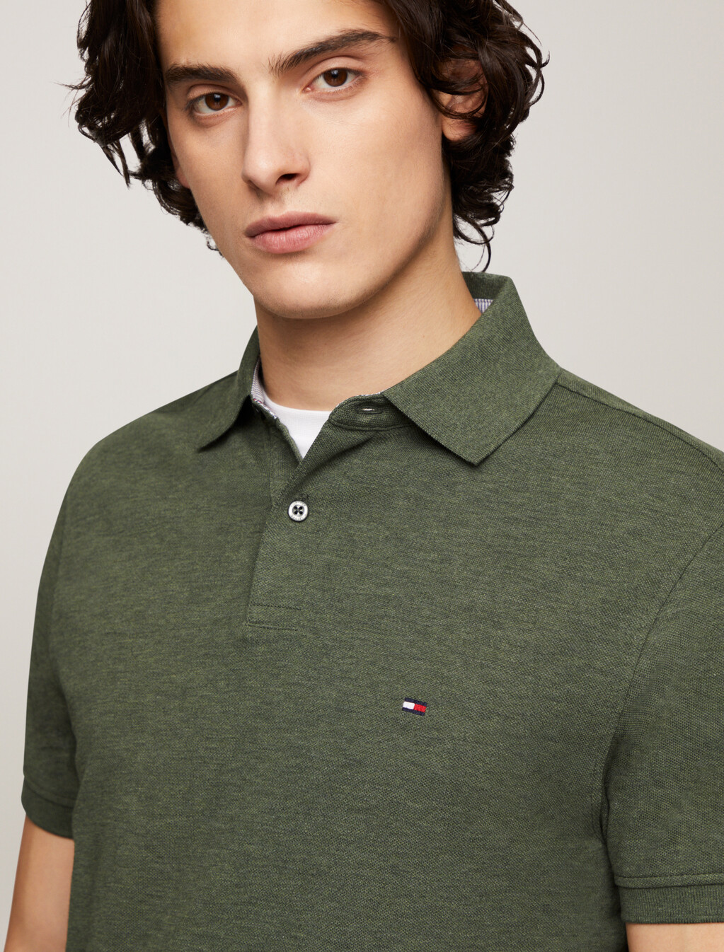 1985 Collection Regular Polo, Utility Olive Heather, hi-res
