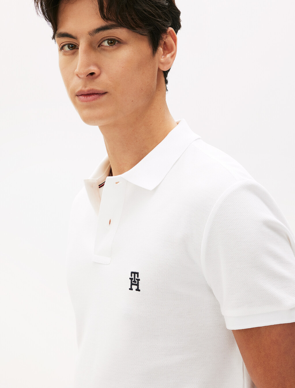 Monogram 標準版型 Polo, White, hi-res