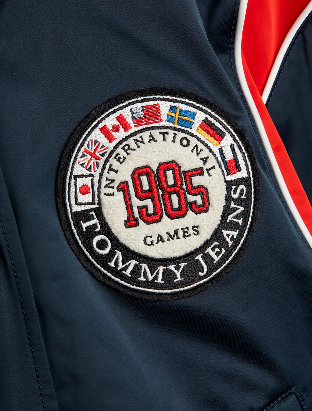 TJ x INTERNATIONAL GAMES 緞面飛行員外套, Twilight Indigo, hi-res