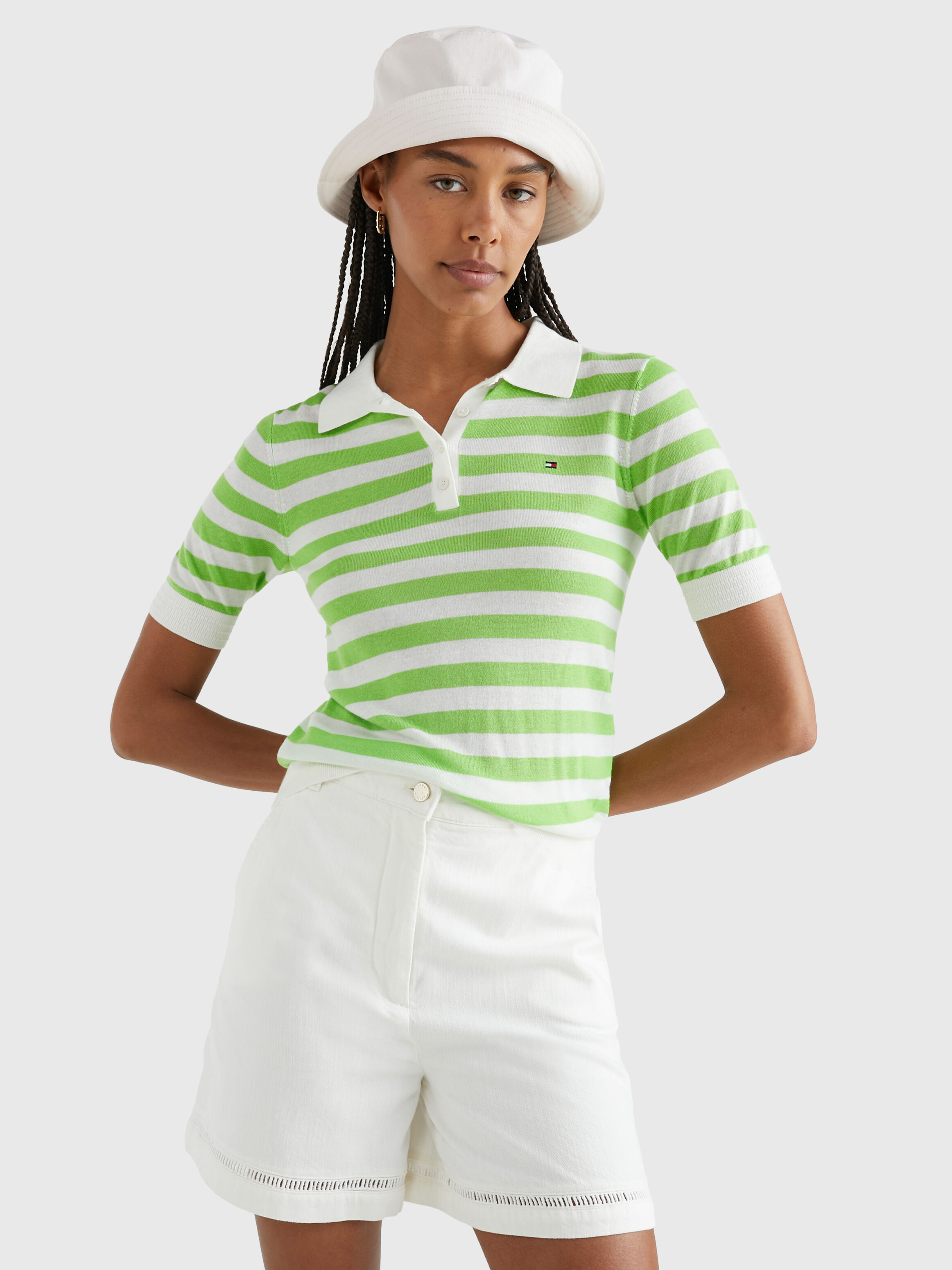 Women's polo hotsell shorts with logo