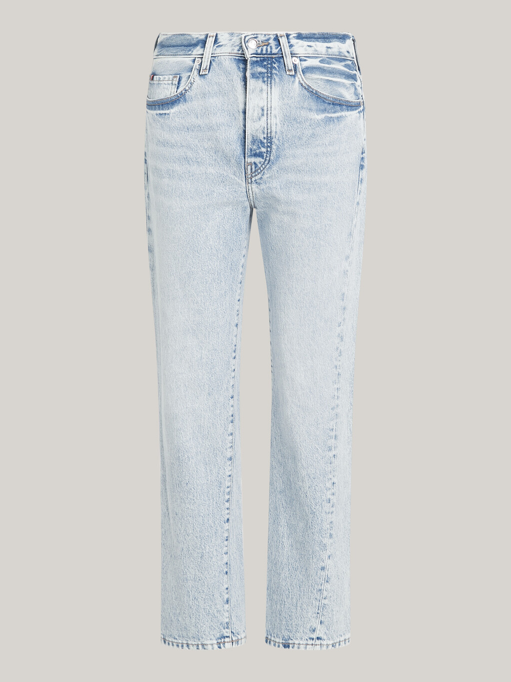 High Rise Straight Twisted Seam Jeans, Lev, hi-res