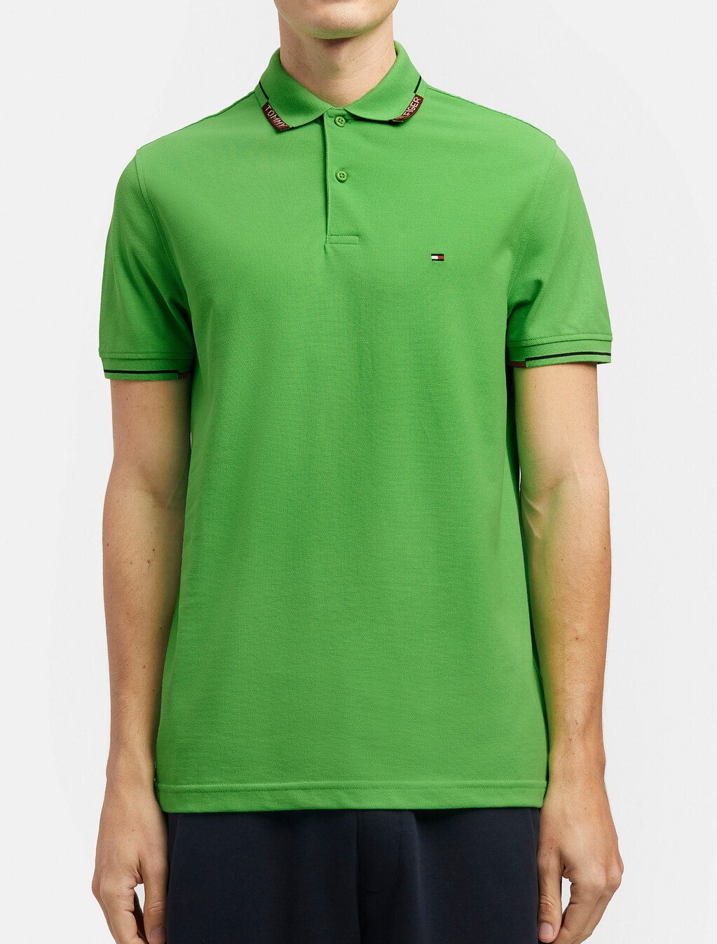 飾邊衣領標準版型 Polo 衫, Spring Lime, hi-res