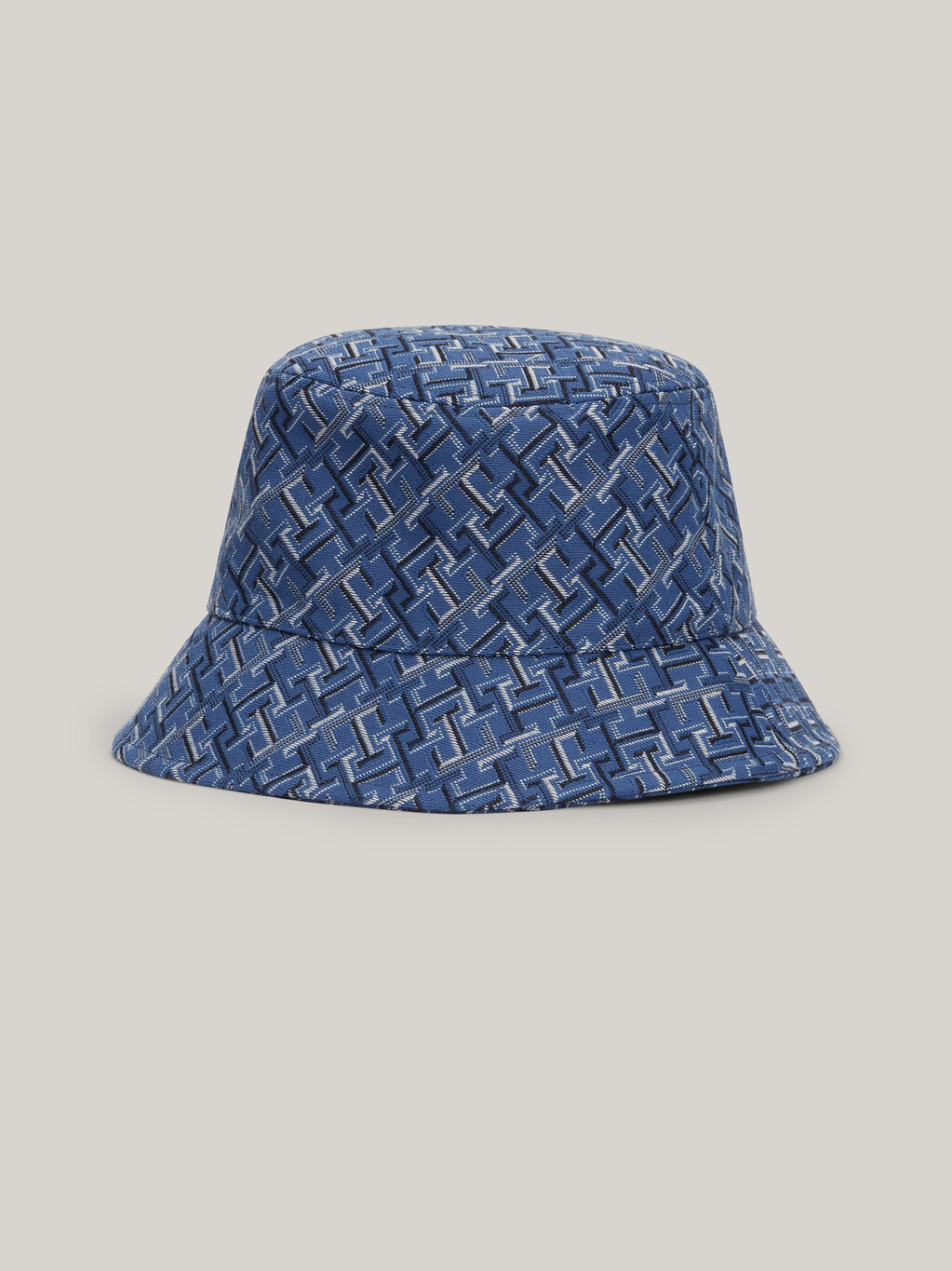 TH Monogram Jacquard Bucket Hat, Fossil Blue, hi-res