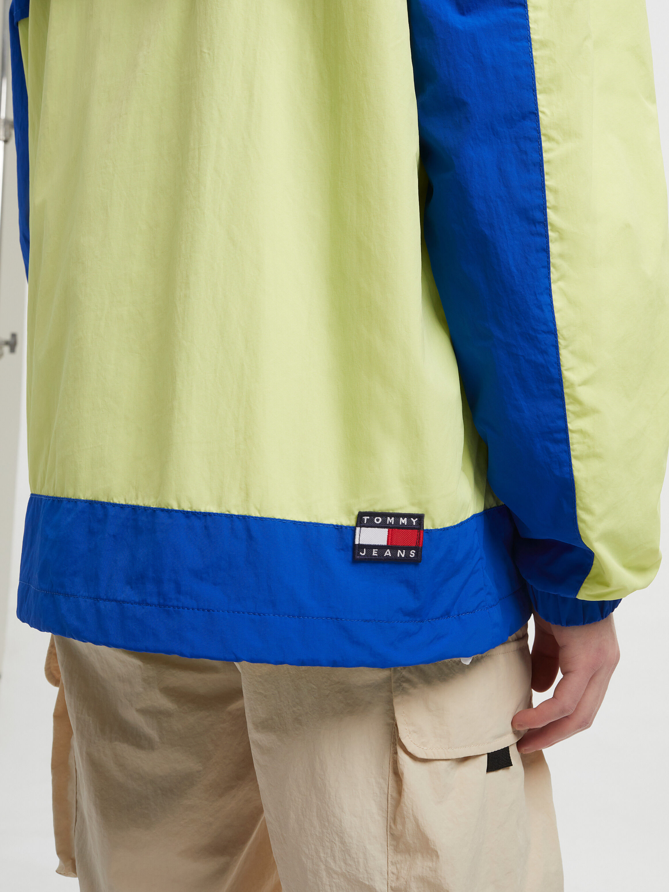 Tommy hilfiger yellow and clearance blue windbreaker