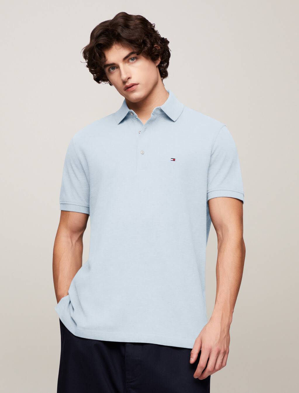 1985 Collection Slim Fit Polo, Breezy Blue, hi-res