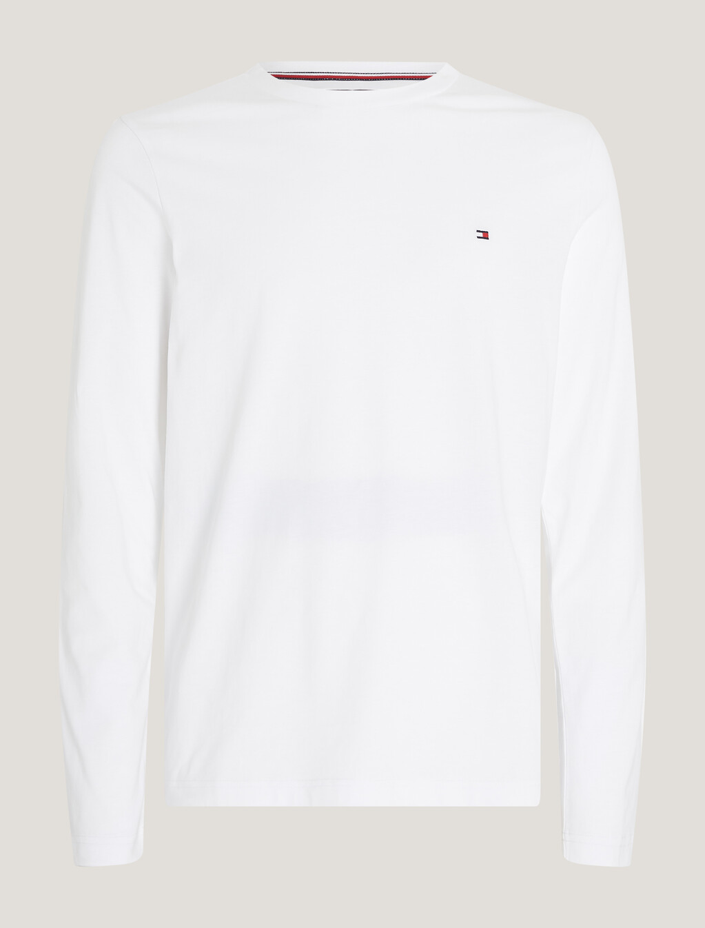 長袖棉 T 恤, White, hi-res