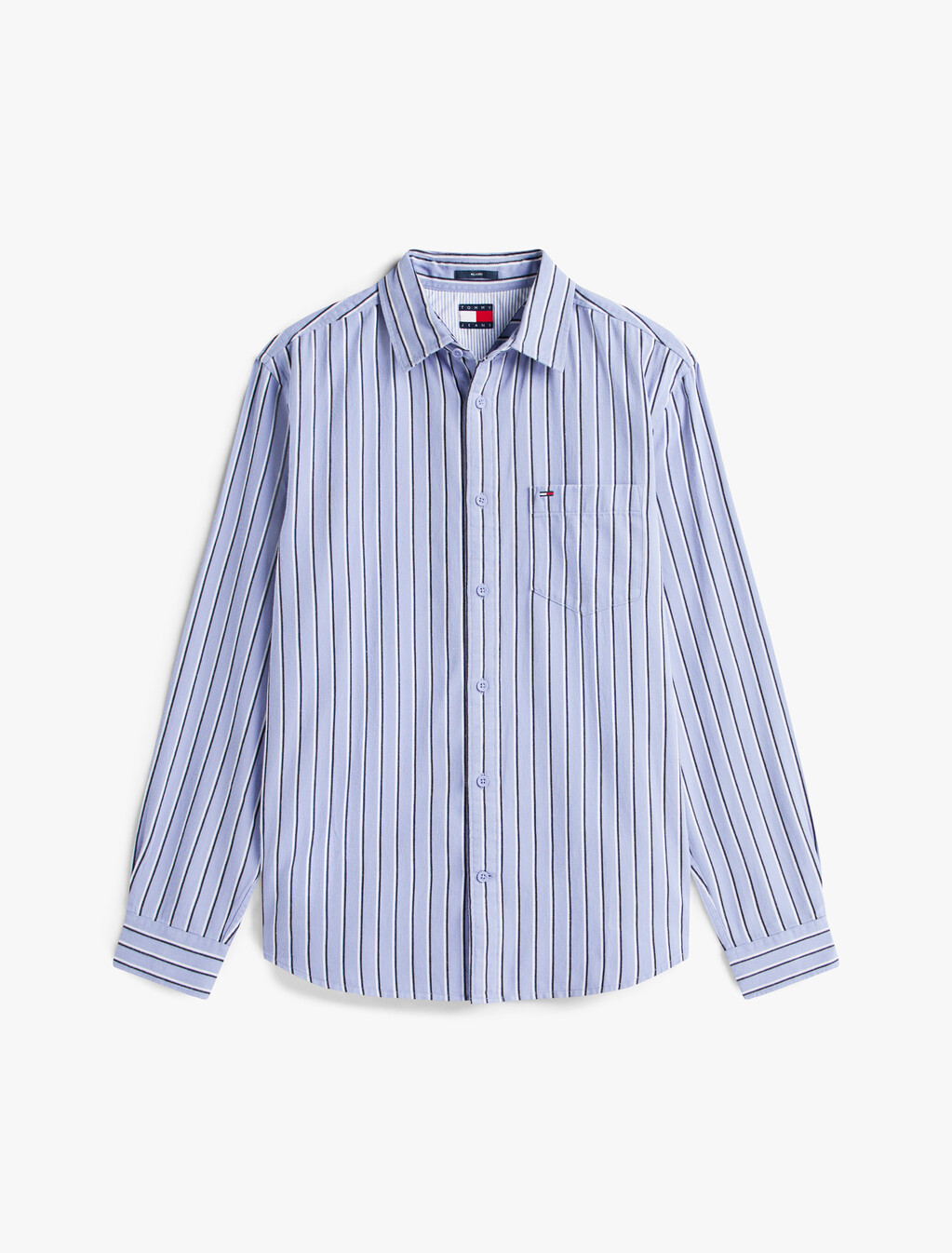 Relaxed Fit Stripe Twill Shirt, Nordic Iris/Stripes, hi-res