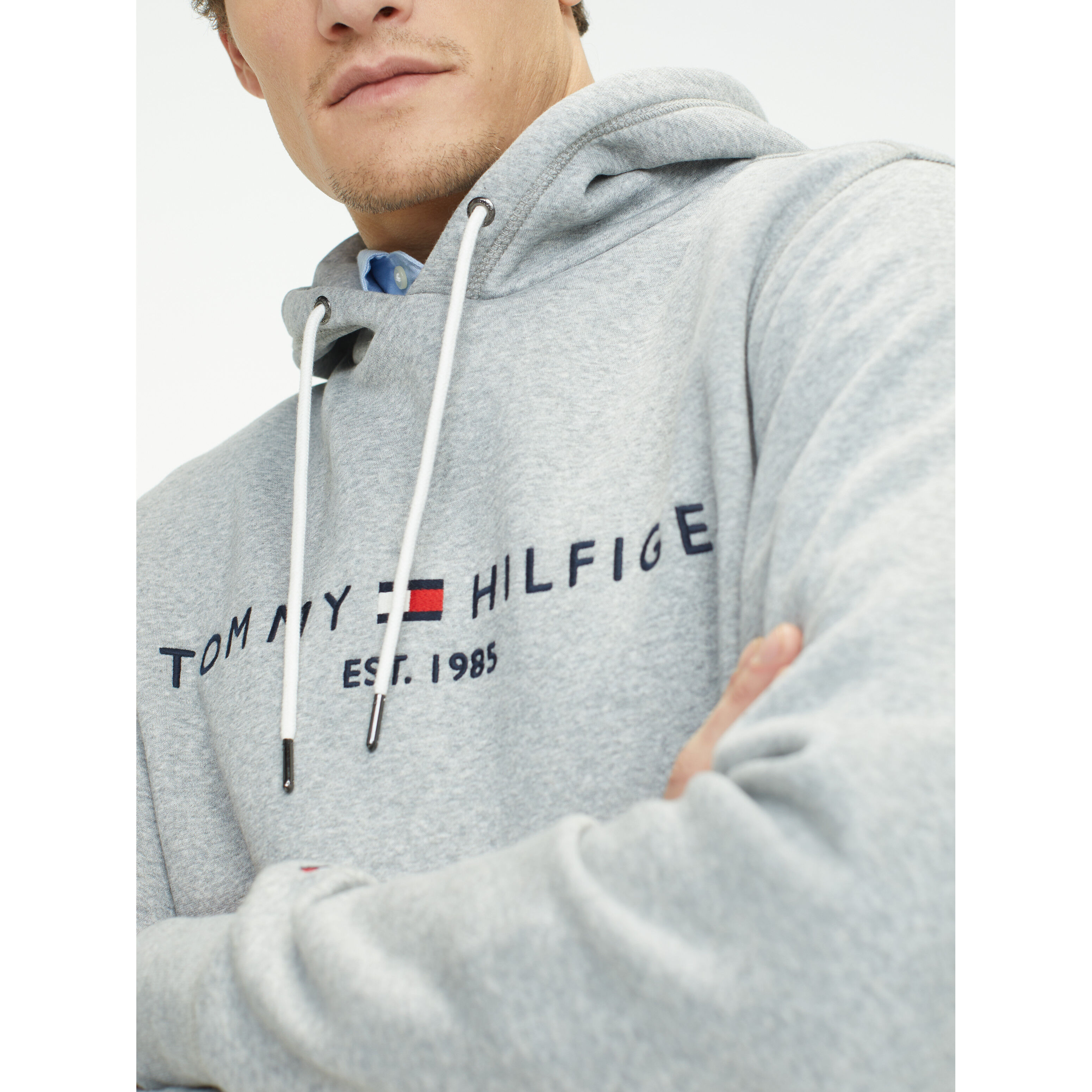 Tommy hilfiger essential logo sale hoodie