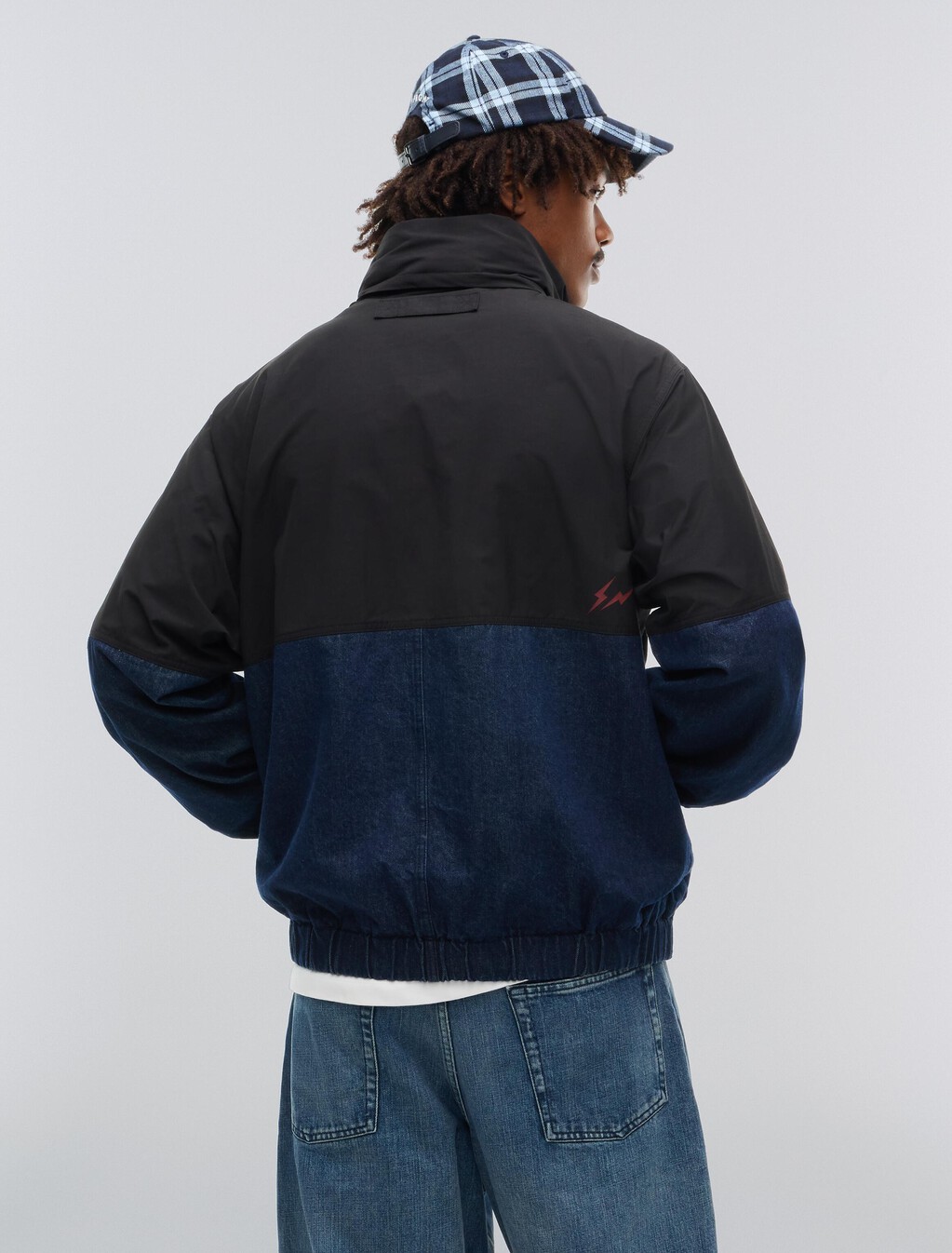Tommy Hilfiger x FRGMT Colour-Blocked Regatta Jacket, Black / Flat Wash Denim, hi-res