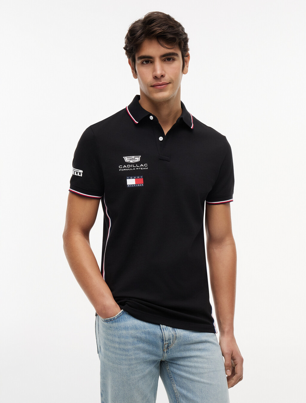 TH x Cadillac Formula 1&reg; Team Replica Polo Shirt, Black, hi-res