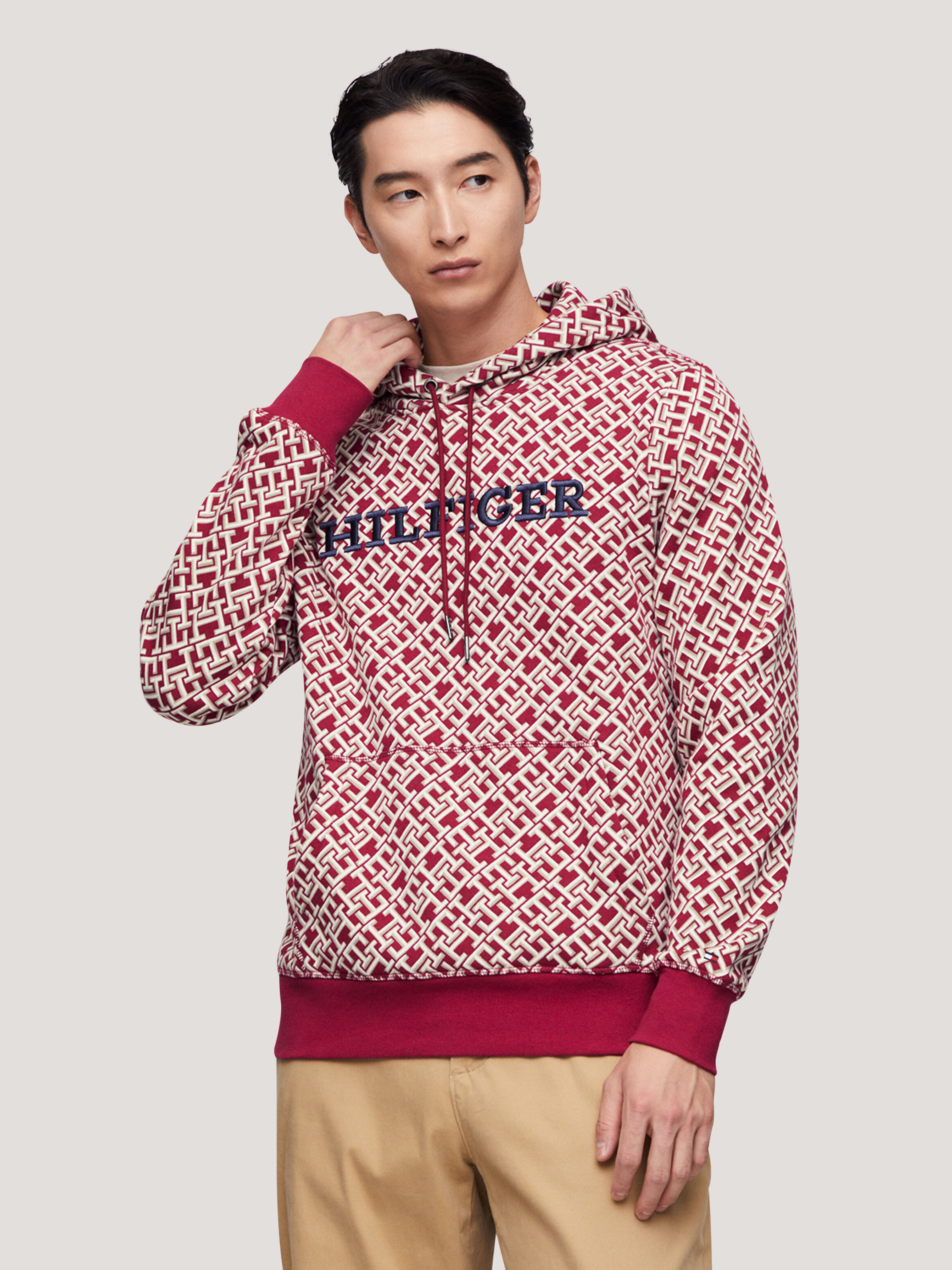 Tommy hilfiger red fleece sale
