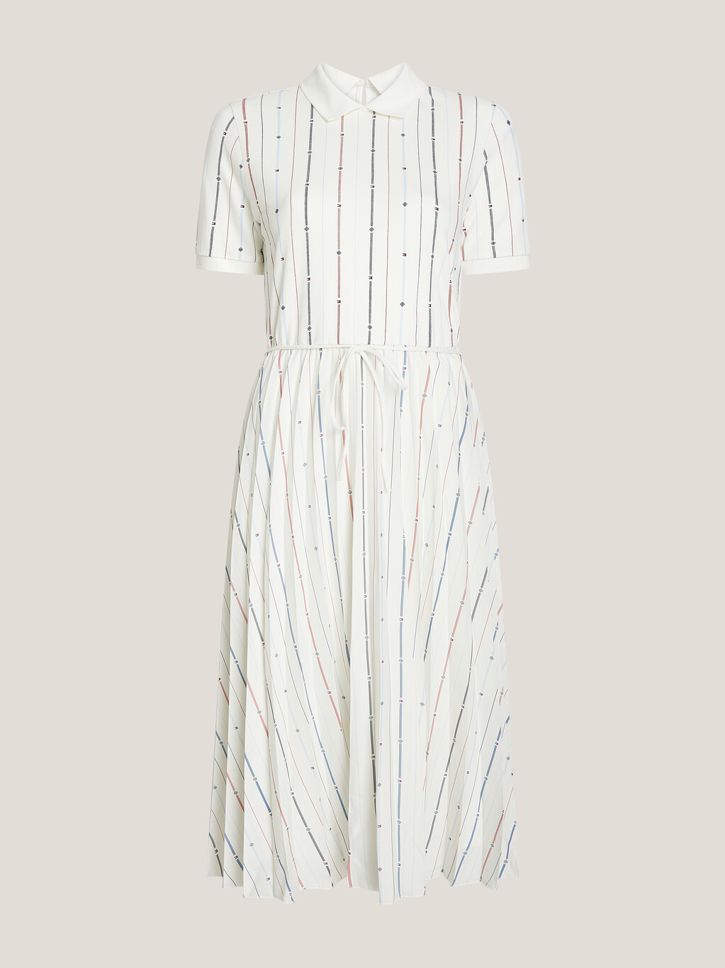 Flag Stripe Polo Dress, Foulard Flag Stp/ Multi, hi-res