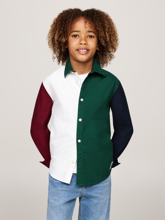 Boys Color Block Shirt