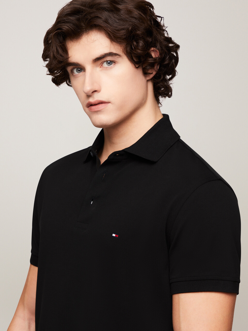 1985 Slim Polo Shirt, Black, hi-res