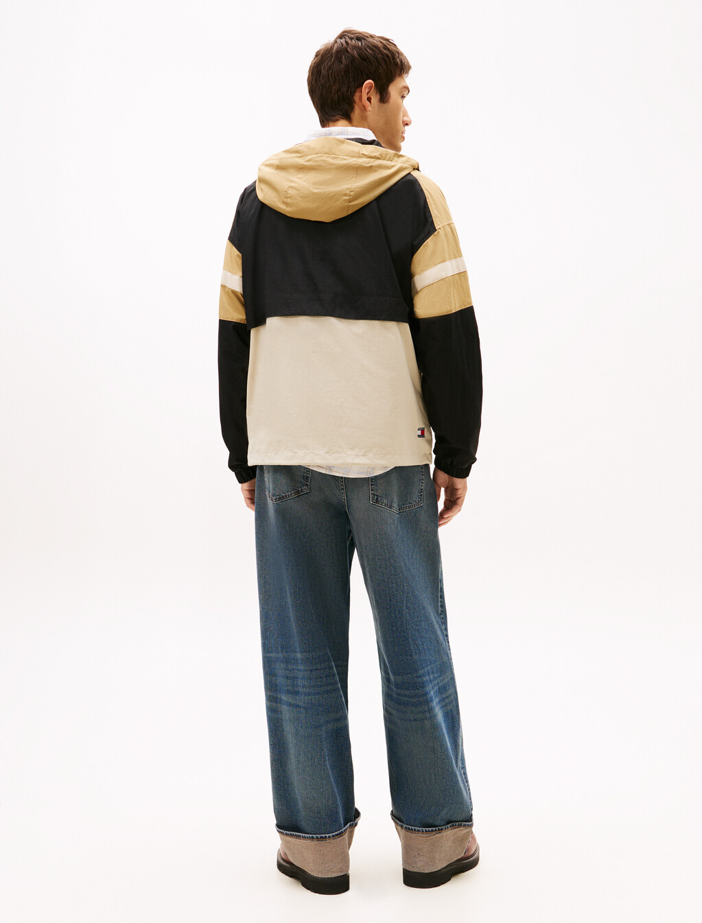 Lightweight Ripstop Loose Popover Jacket, Dark Dune, hi-res