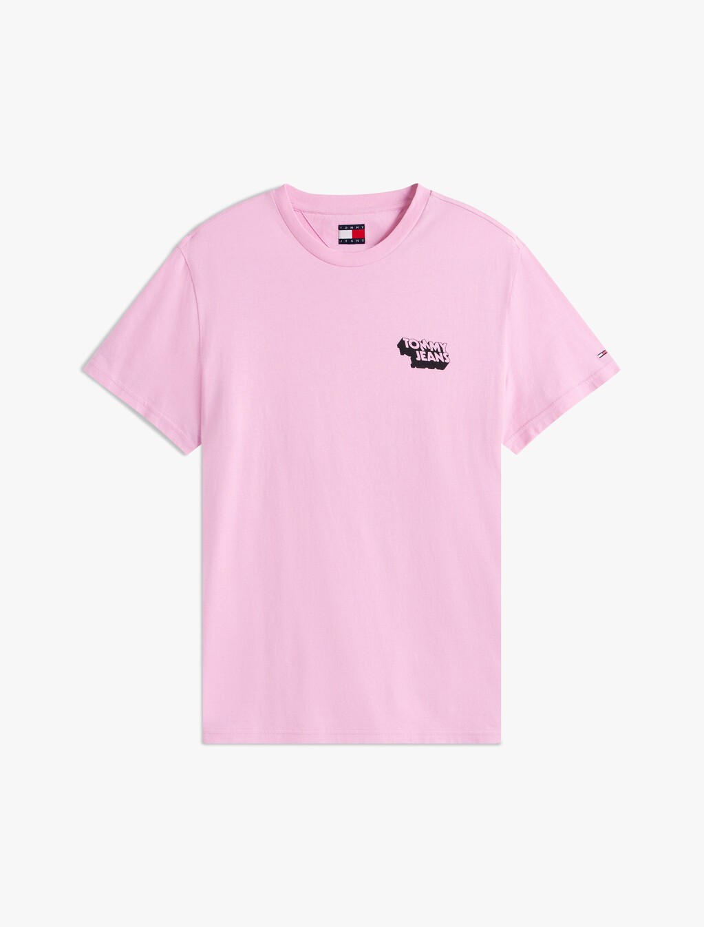 層疊標誌修身 T 恤, Carnival Pink, hi-res