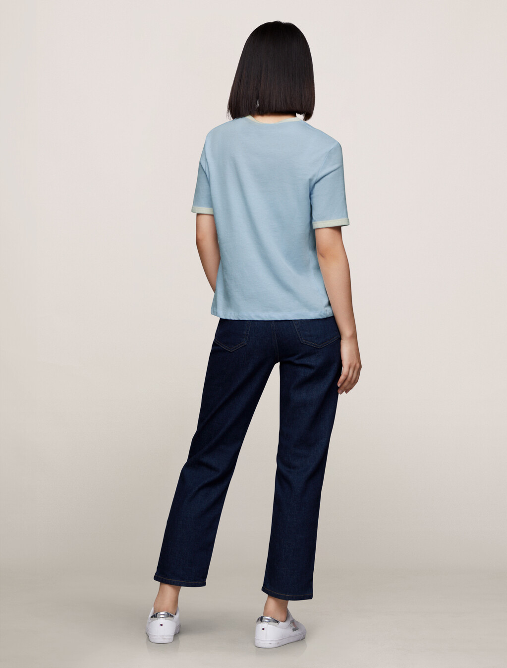Hilfiger Monotype Flocked Logo T-Shirt, Breezy Blue, hi-res