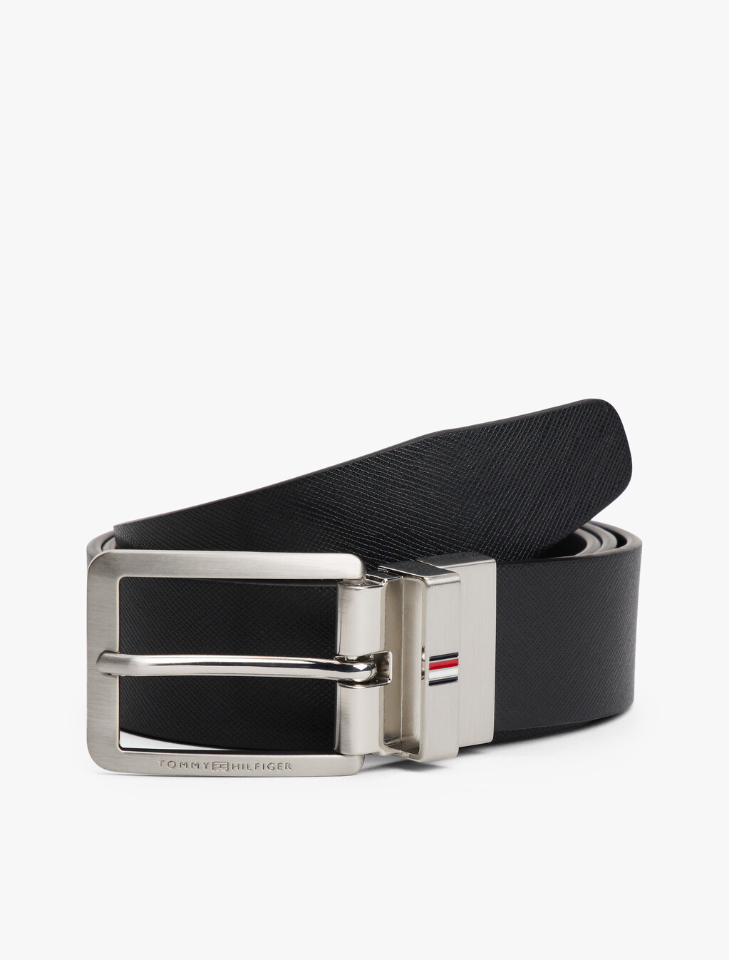 TH Business Reversible Leather Belt Gift Box, Black, hi-res
