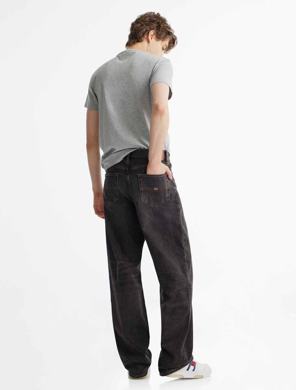 Jaime 寬鬆直筒牛仔褲, Denim Black, hi-res
