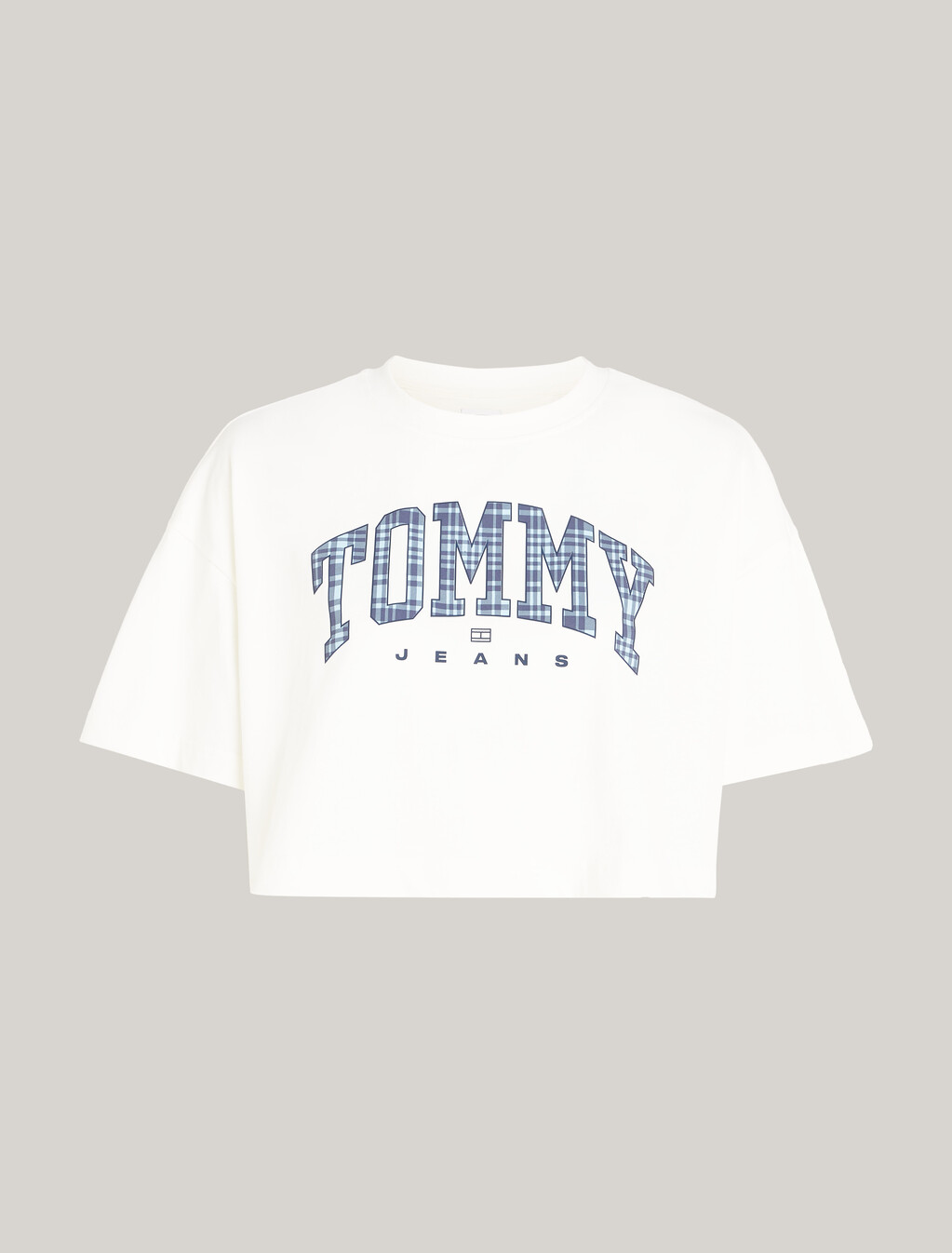 Hilfiger Prep Explorer Oversized Cropped T-Shirt, Ancient White, hi-res