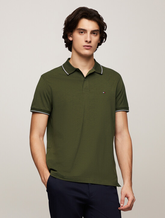 標準版型飾邊平紋 Polo 衫