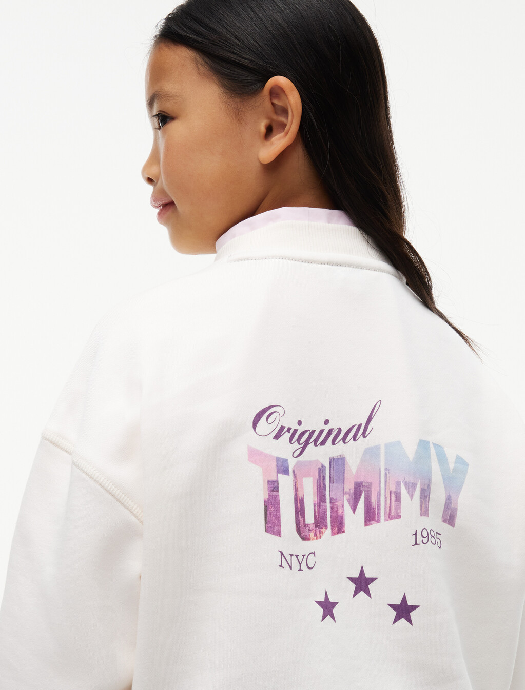 Star Back Graphic Sweatshirt, Off White, hi-res