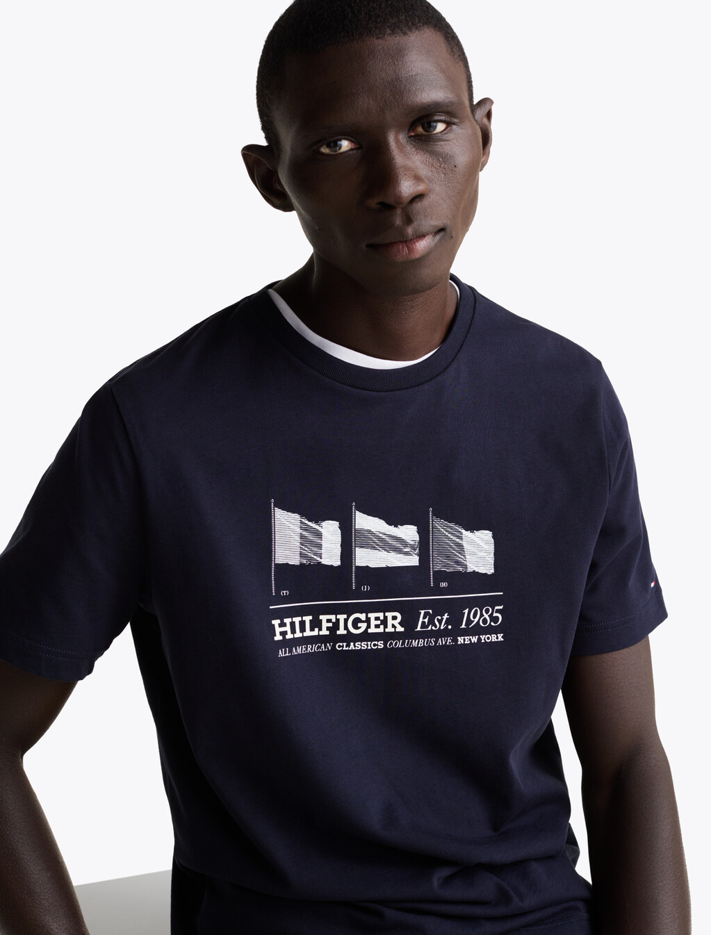 Hilfiger 旗幟 T 恤, Desert Sky, hi-res