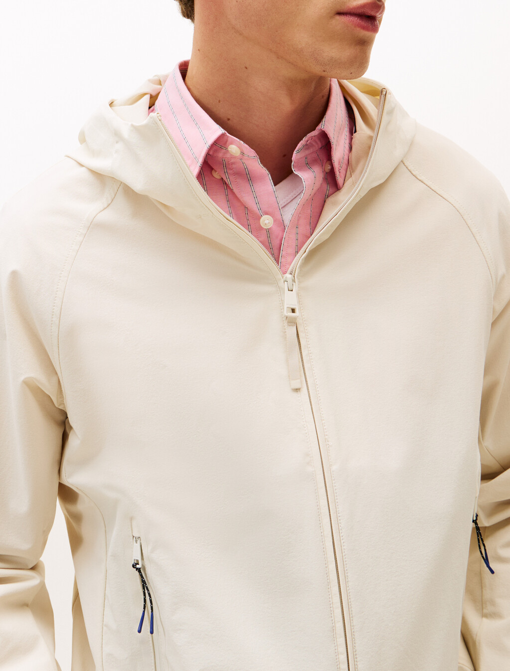Tech Hooded Jacket, Newsprint, hi-res