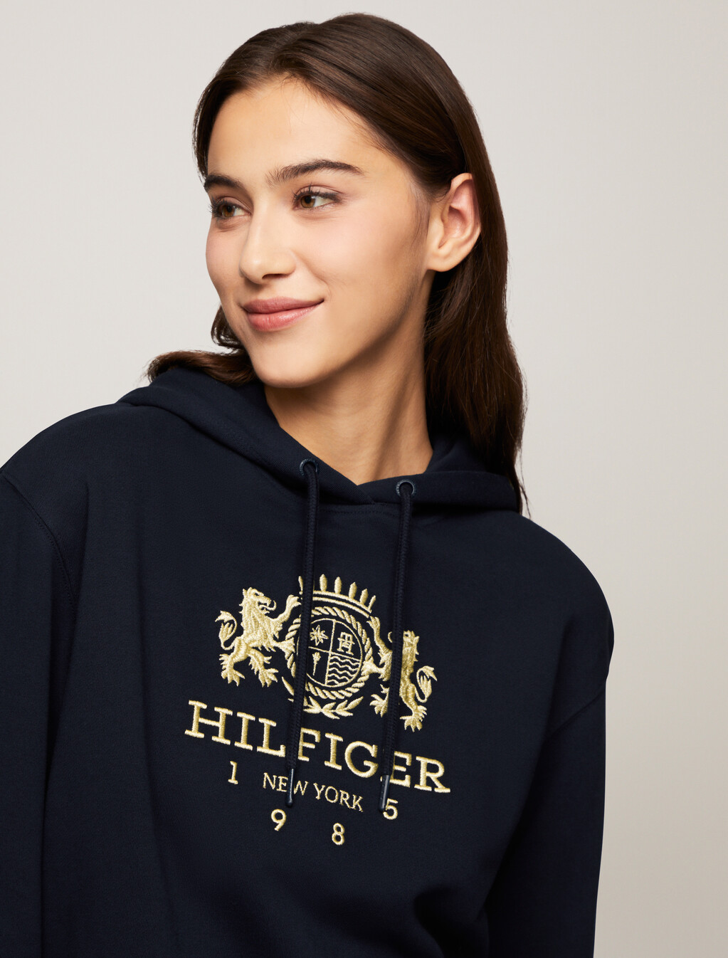 Modern Varsity Crest Hoodie, Desert Sky, hi-res