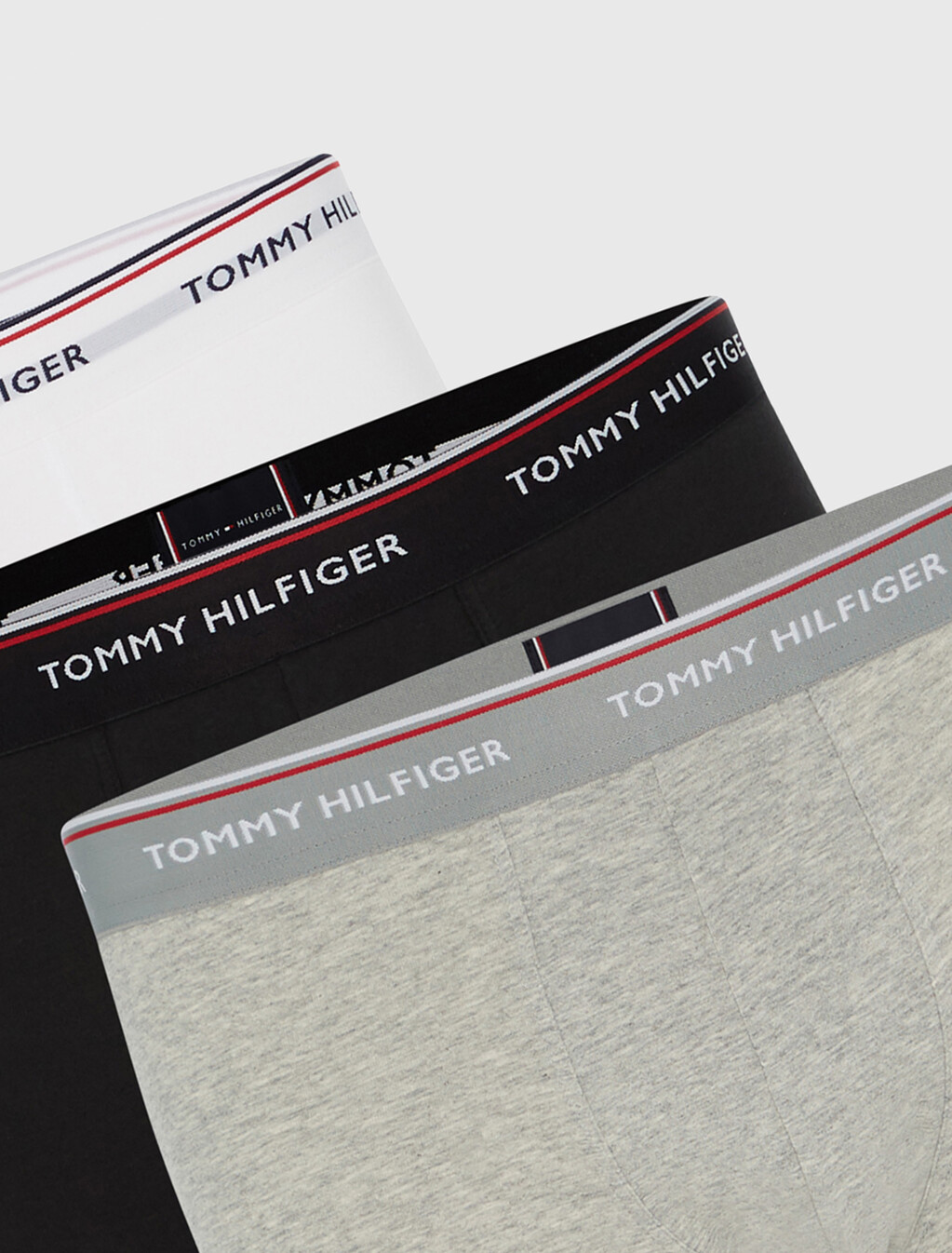 3 件裝低腰短內褲, Black/Grey Heather/White, hi-res