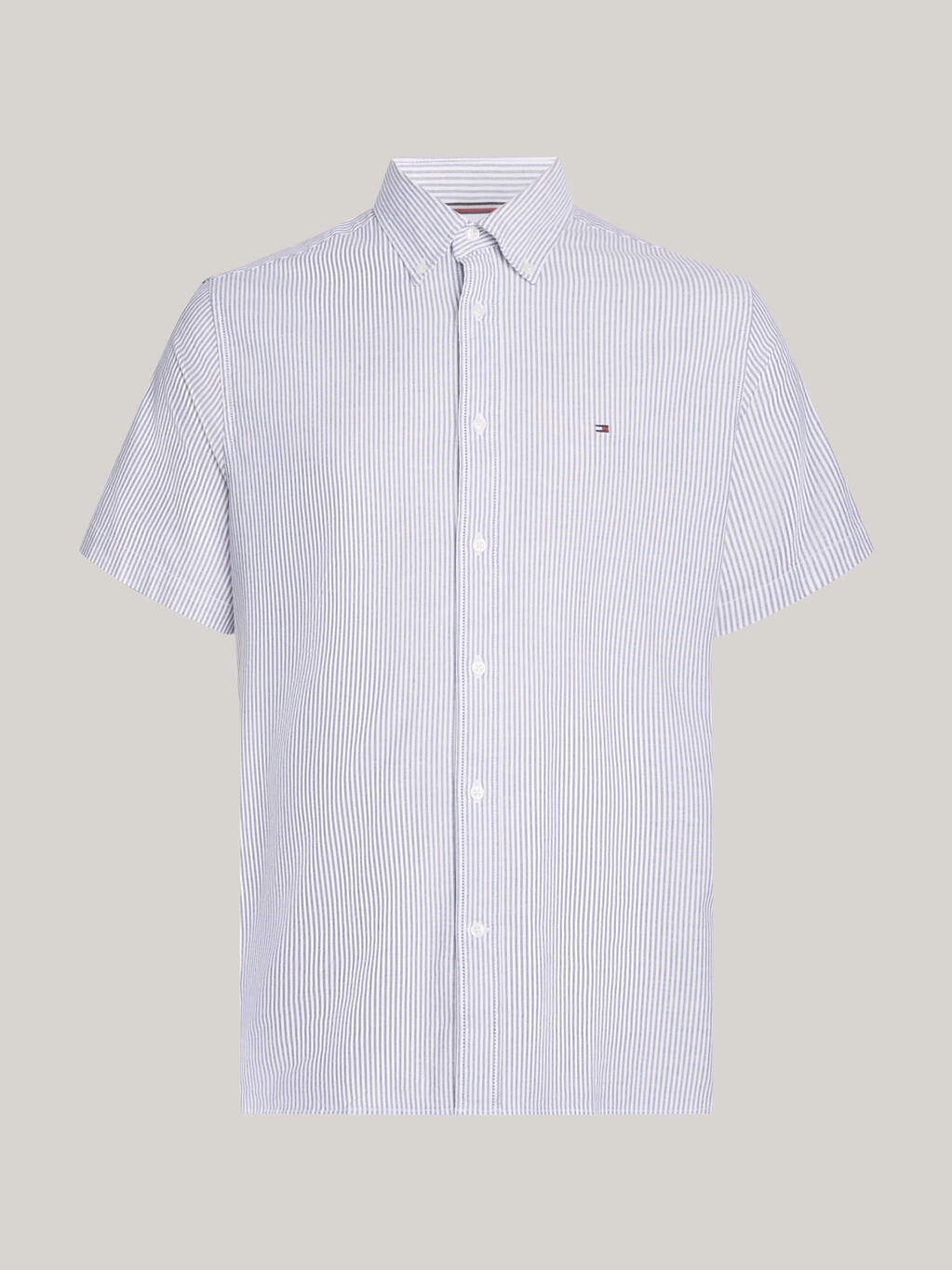 旗幟條紋短袖襯衫, Carbon Navy / Optic White, hi-res