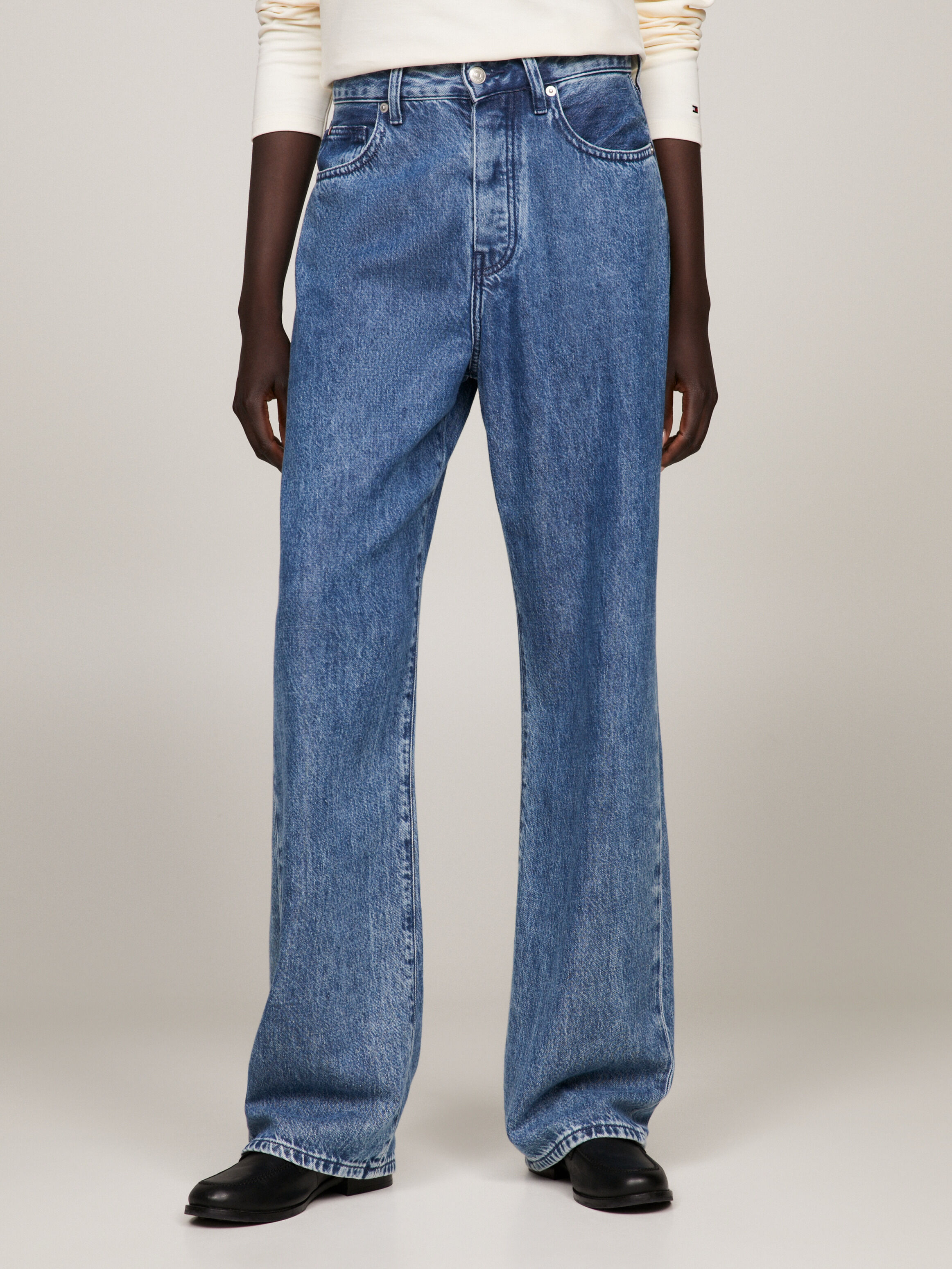 Mid Rise Relaxed Straight Jeans blue Tommy Hilfiger Taiwan