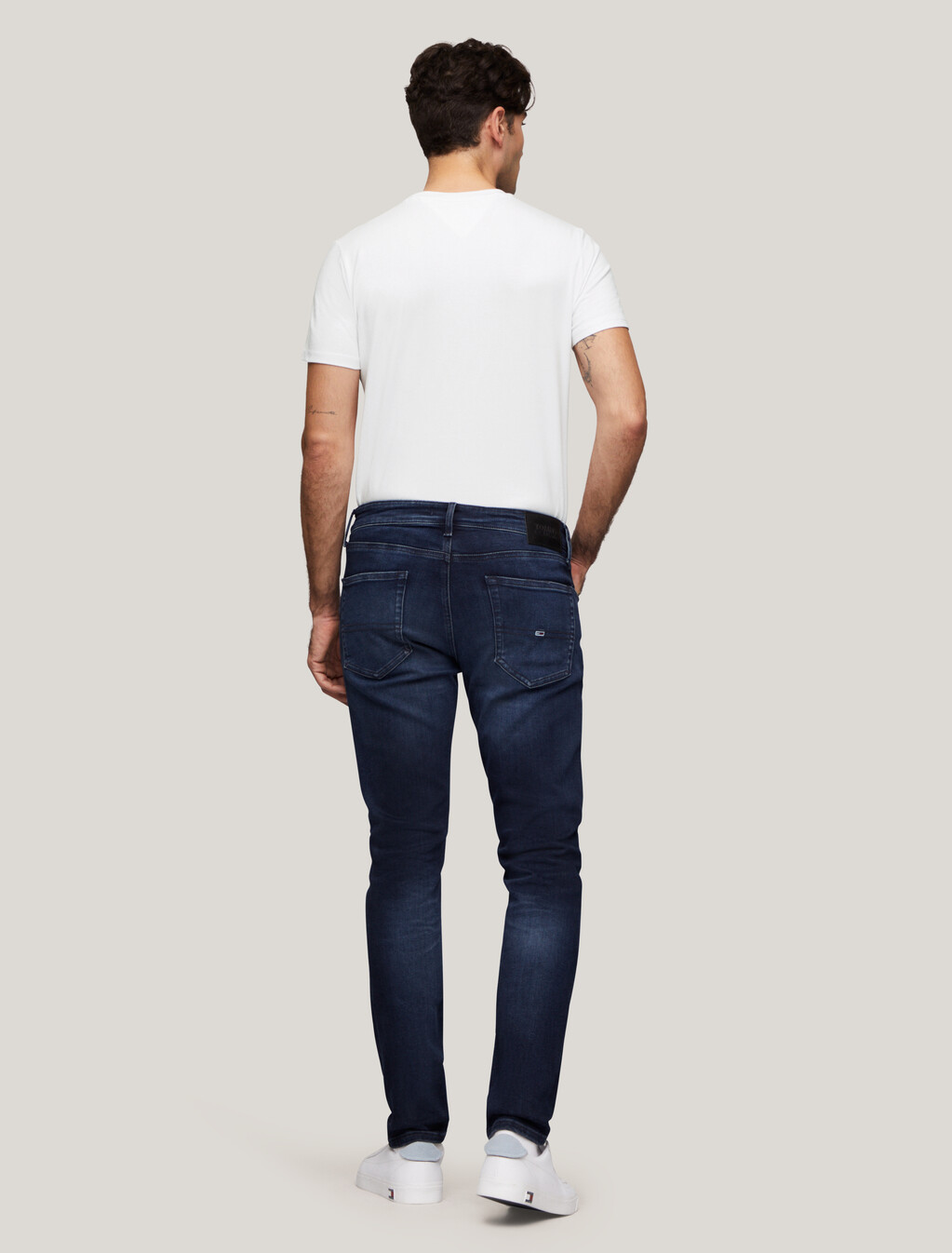 Extra Slim Flag Logo T-Shirt, White, hi-res