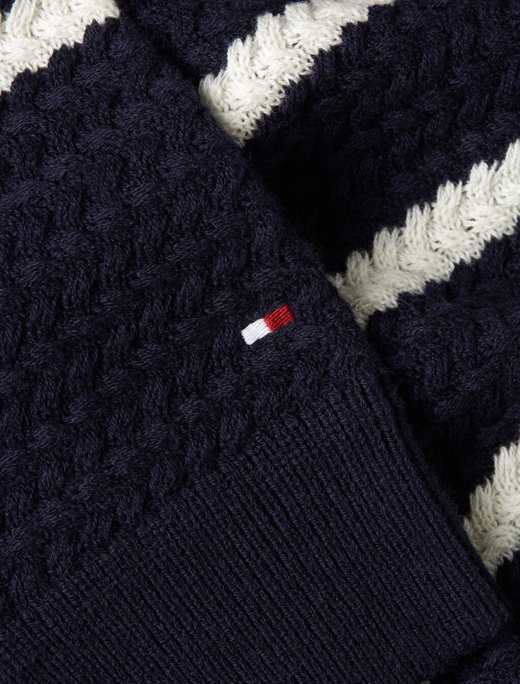 Smart Casual Stripe Wool Blend Jumper, Desert Sky/ Ivory, hi-res