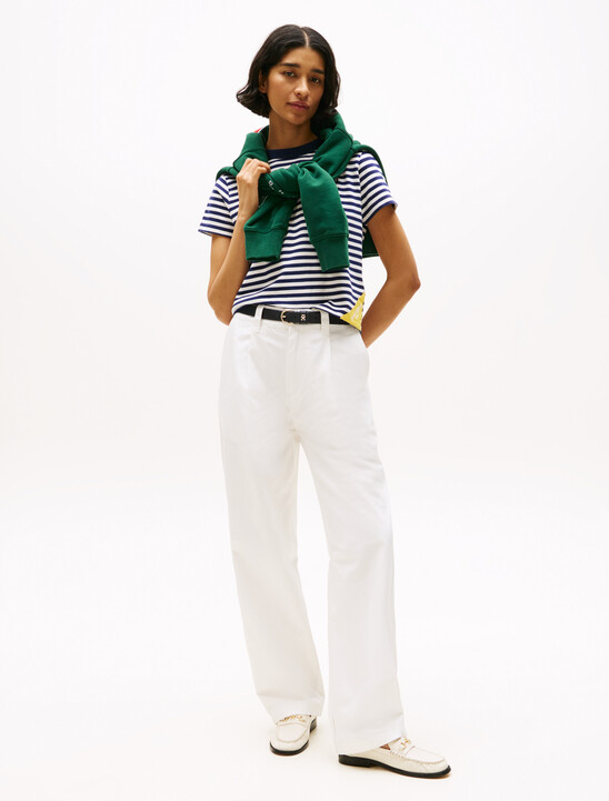 Hilfiger Sailing 航海風布列塔尼條紋寬鬆 T 恤