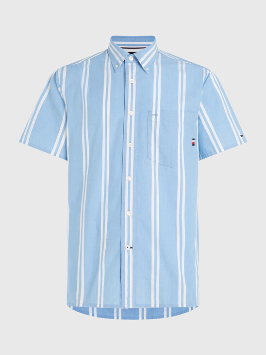 Airy Poplin Double Stripe Shirt
