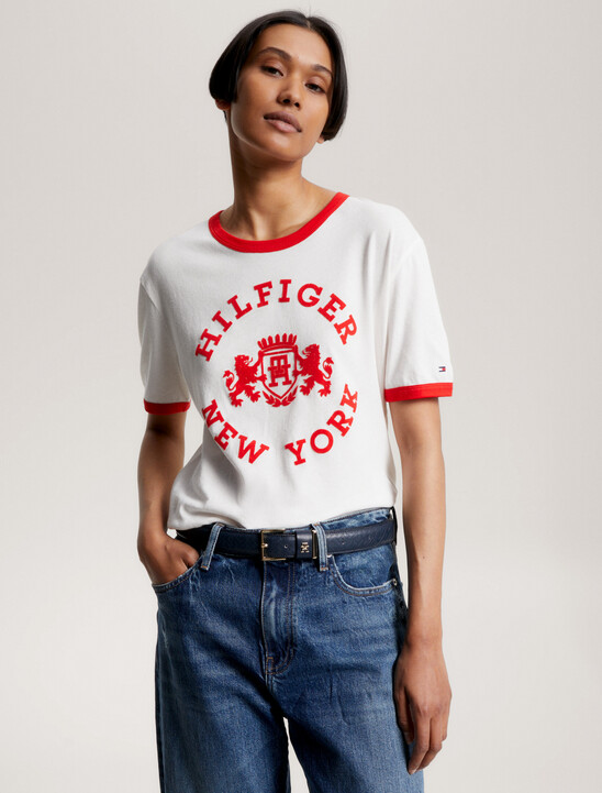 Varsity Flocked Logo T-Shirt