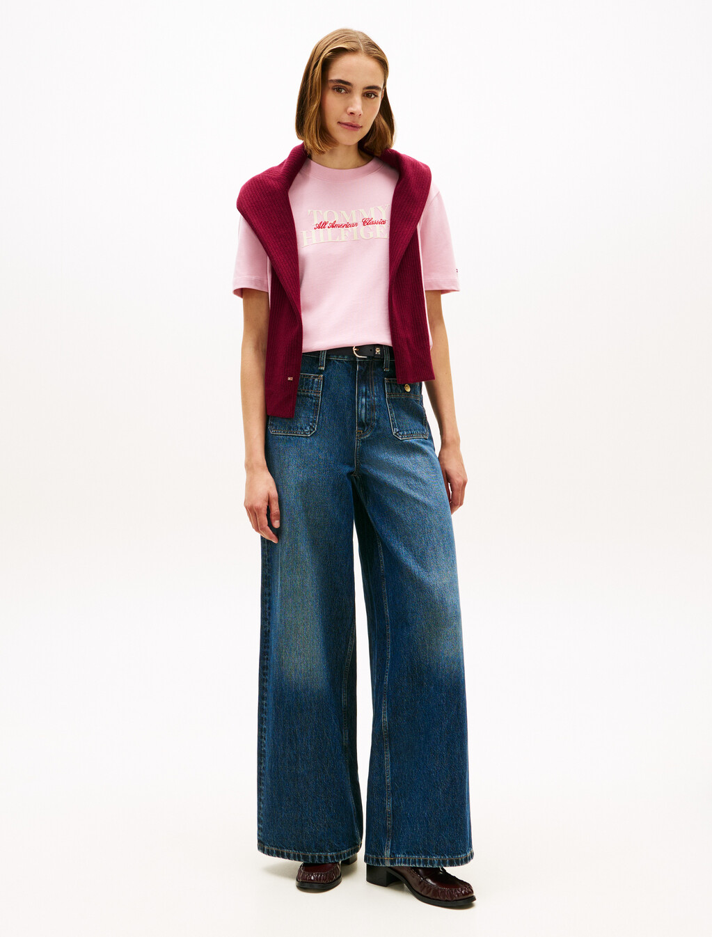 Classic Flock Logo Relaxed T-Shirt, Bonita Pink, hi-res