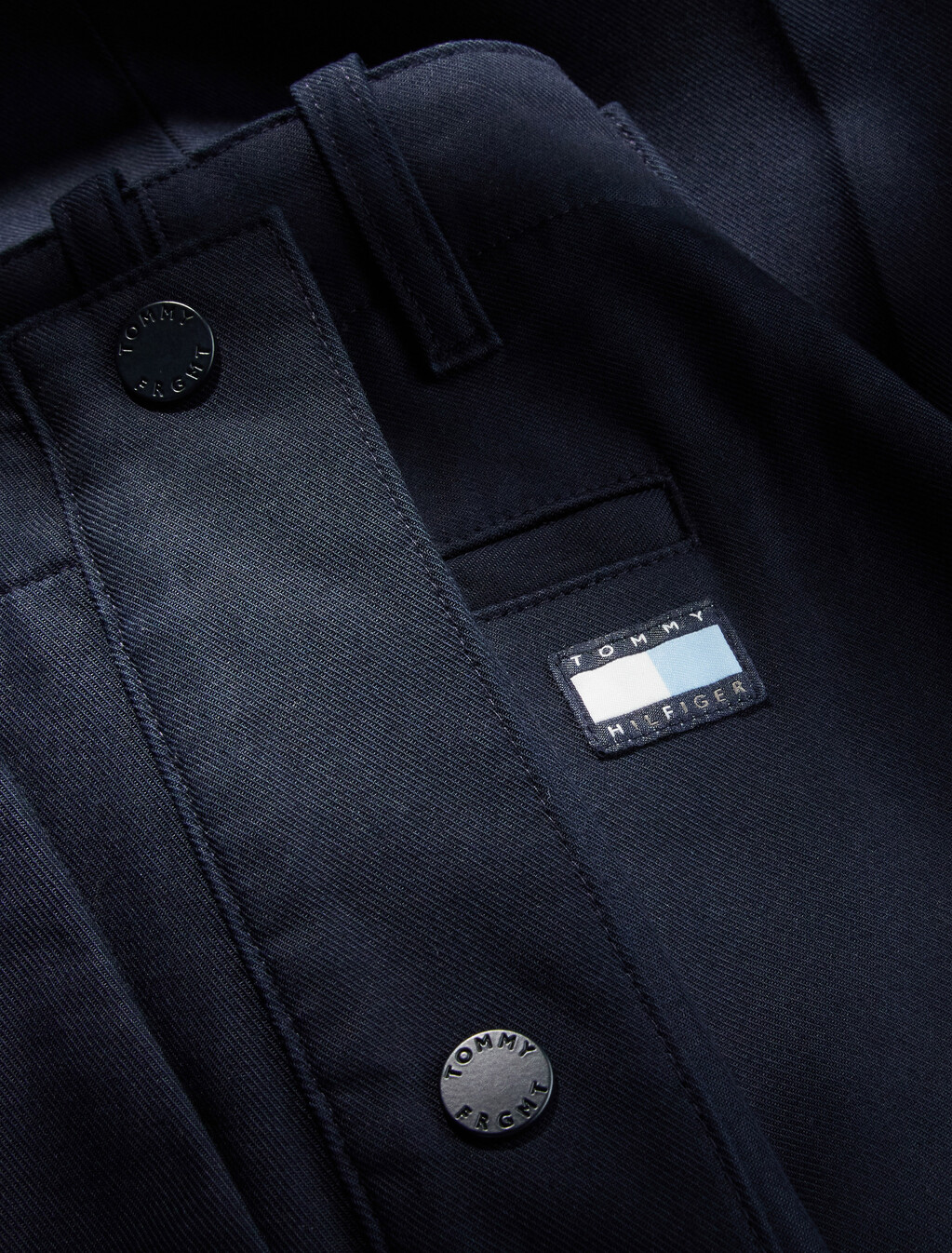 寬鬆版卡其褲, Navy Blue, hi-res