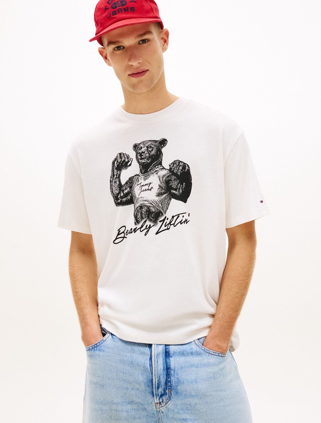 Relaxed Bear Short Sleeve T-Shirt, Ancient White, hi-res