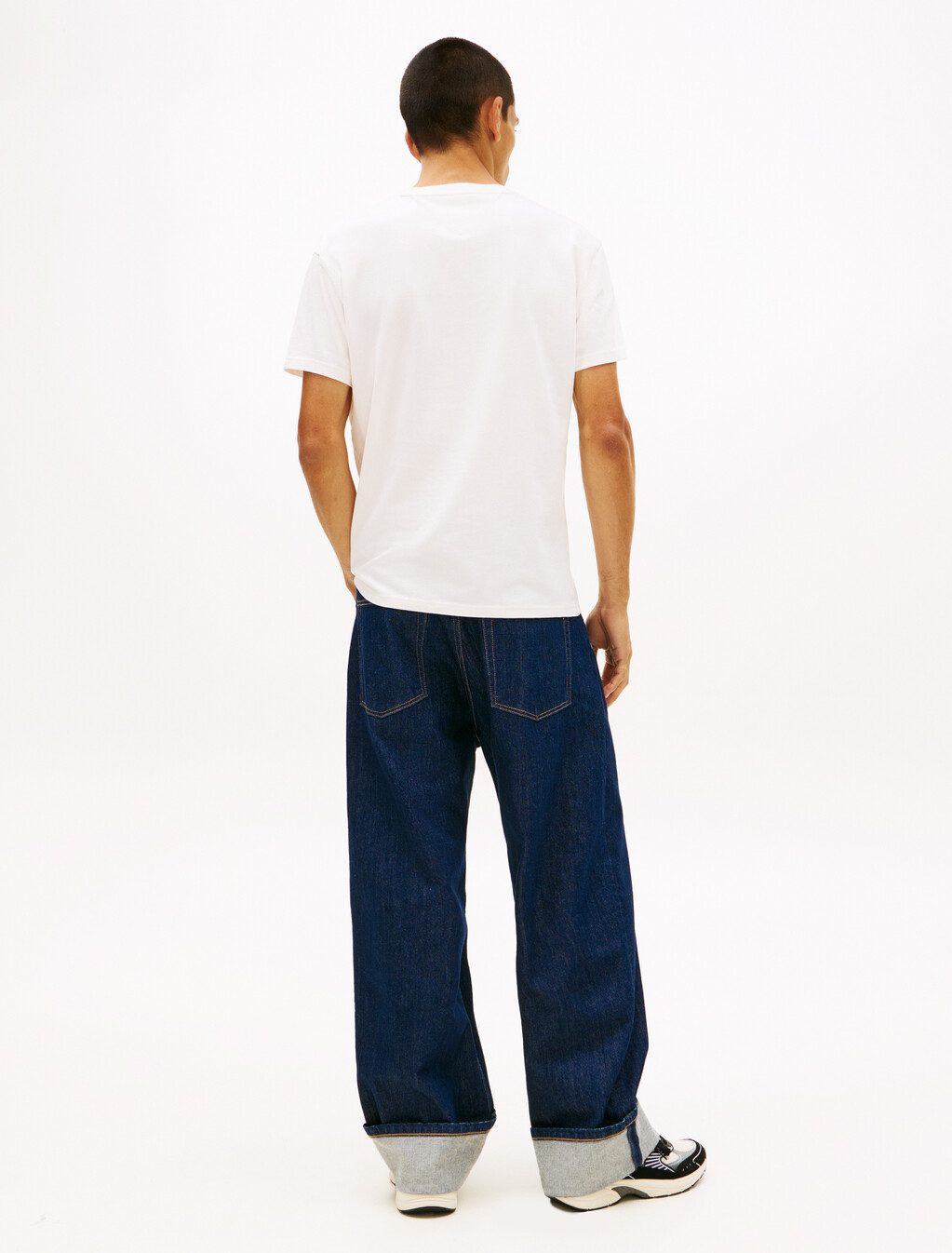 同色調標誌鑲布 T 恤, Ancient White, hi-res