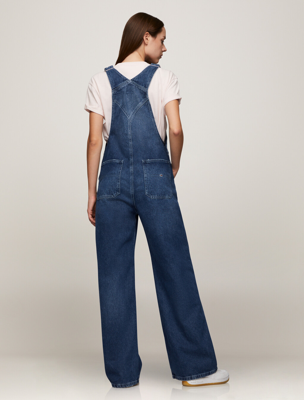 經典旗幟標誌工裝褲, Denim Medium, hi-res