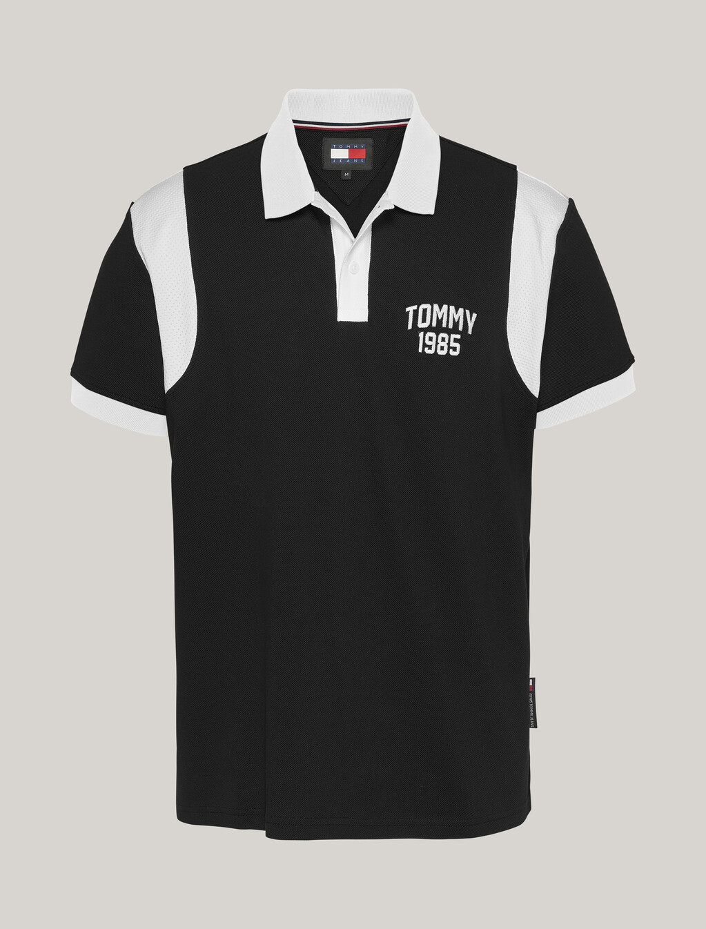學院風運動 Polo 衫, Black, hi-res