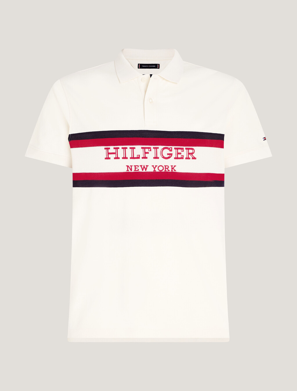 Hilfiger Monotype Colour-Blocked Polo, Calico, hi-res